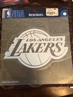Los Angeles Lakers NBA Die Cut Decal 8x8 Size