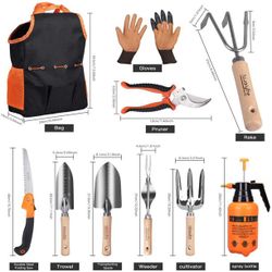 Garden Tools kit set10 Pieces Stainless