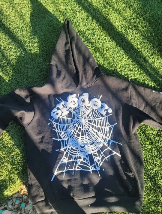 Authentic Sp5der Hoodie OG Black - Size L