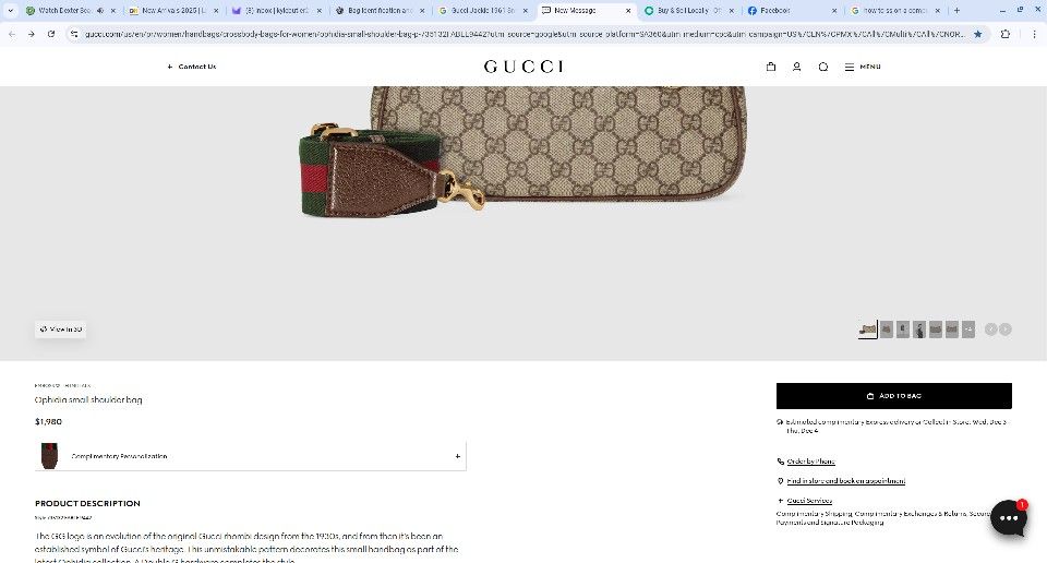 Ophidia Small Shoulder Bag