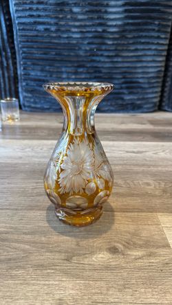 Vintage crystal vase