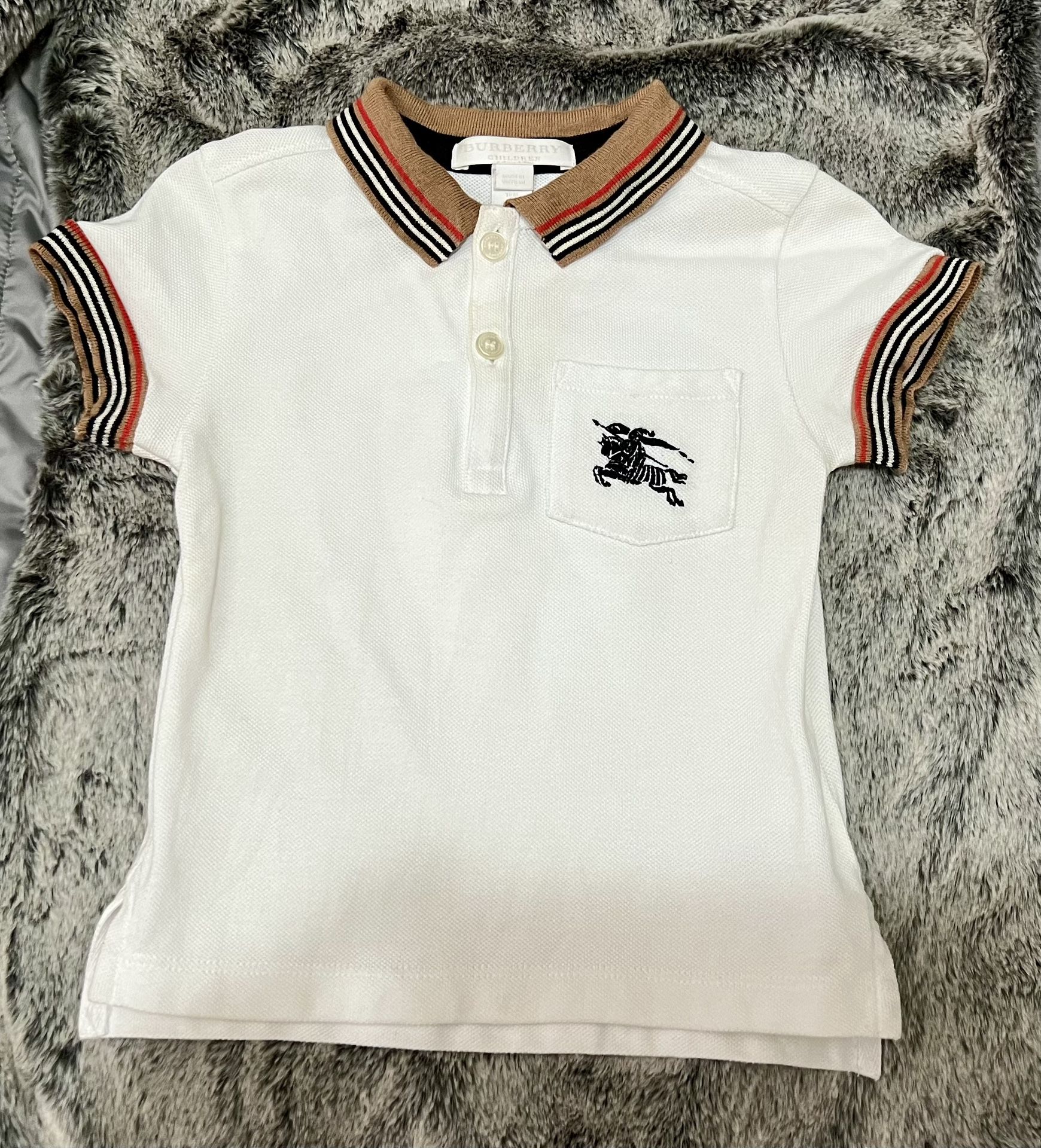 Toddler Burberry Short Sleeve Shirt