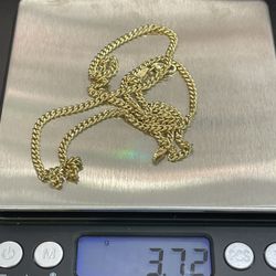10k 3mm Gold Cuban Chain