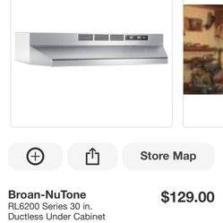 NuTone 30” Range Hood