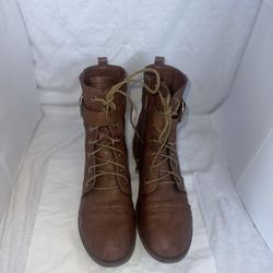 TOP Moda Brown Combat Boots - Women’s Size 10