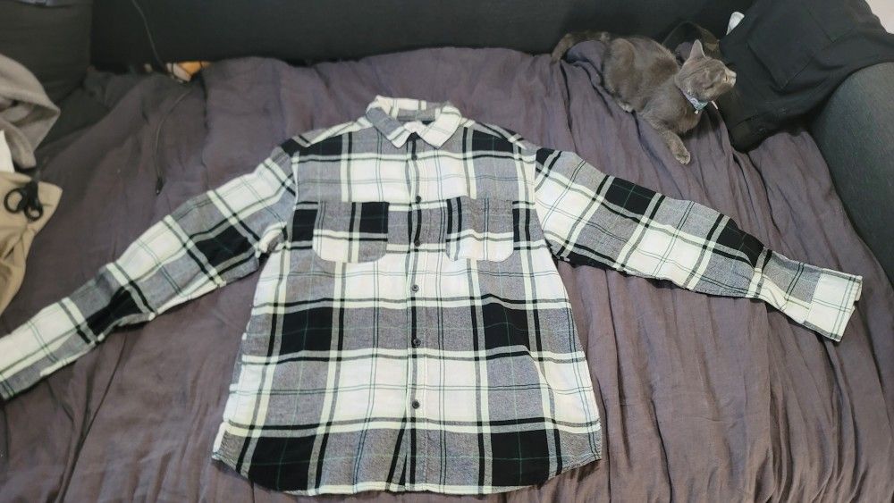 HnM mens Long Sleeve Flannel