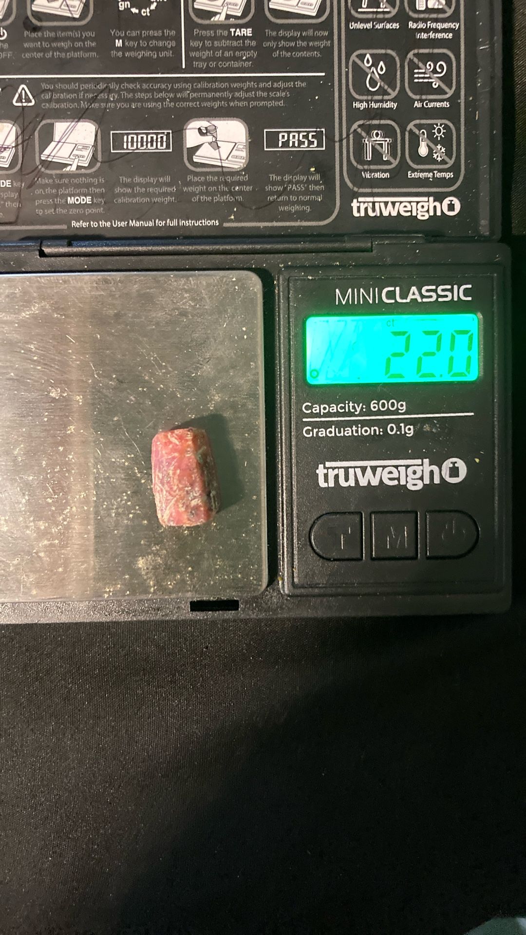 22 Carat Uncut Ruby