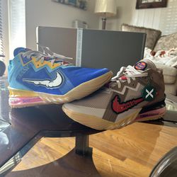 Size 9.5 Nike Lebron 18 Low Wile And Coyote