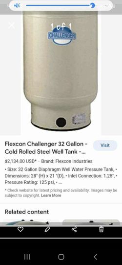 Flexcon Callerger Water Well Tank