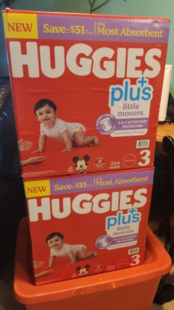 Huggies boxes  Extra-large..$60 each (cada caja)