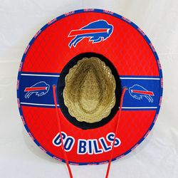Buffalo Bills Straw hats just N time 4 the summer great gift 🎁 order now (I also have other Teams) 