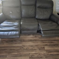 Flex Steel Real Leather Sofa