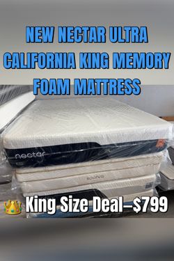 NEW NECTAR ULTRA CALIFORNIA KING MEMORY FOAM MATTRESS