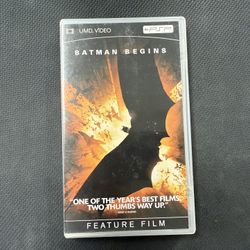 BATMAN BEGINS SONY PSP PLAYSTATION PORTABLE UMD VIDEO MOVIE 2005