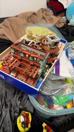Tote full of legos