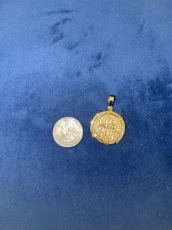 Solid 14k Gold Atocha Pendant