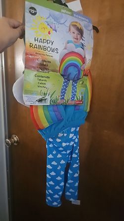 Baby halloween costume size 0-6months happy rainbow new