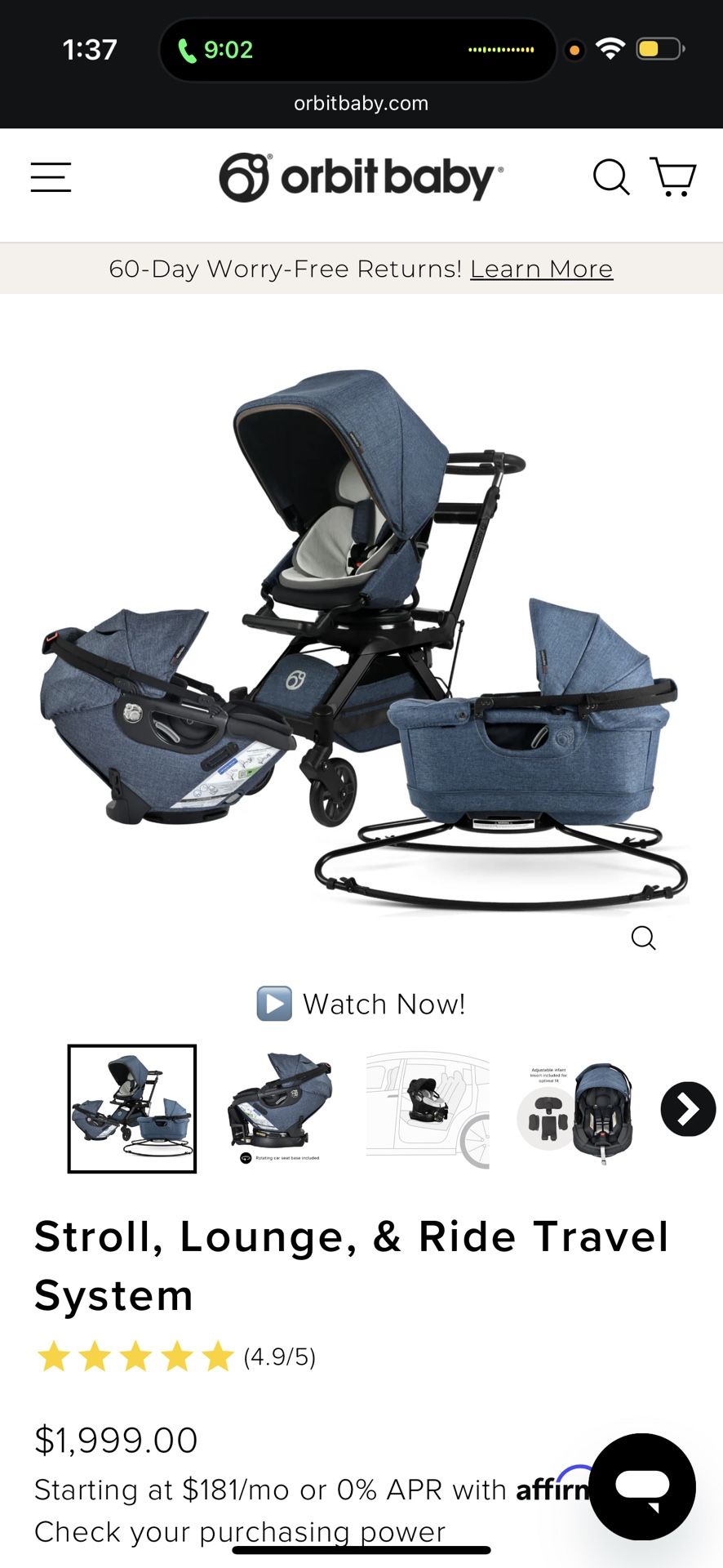 Orbit Baby G5 Travel System