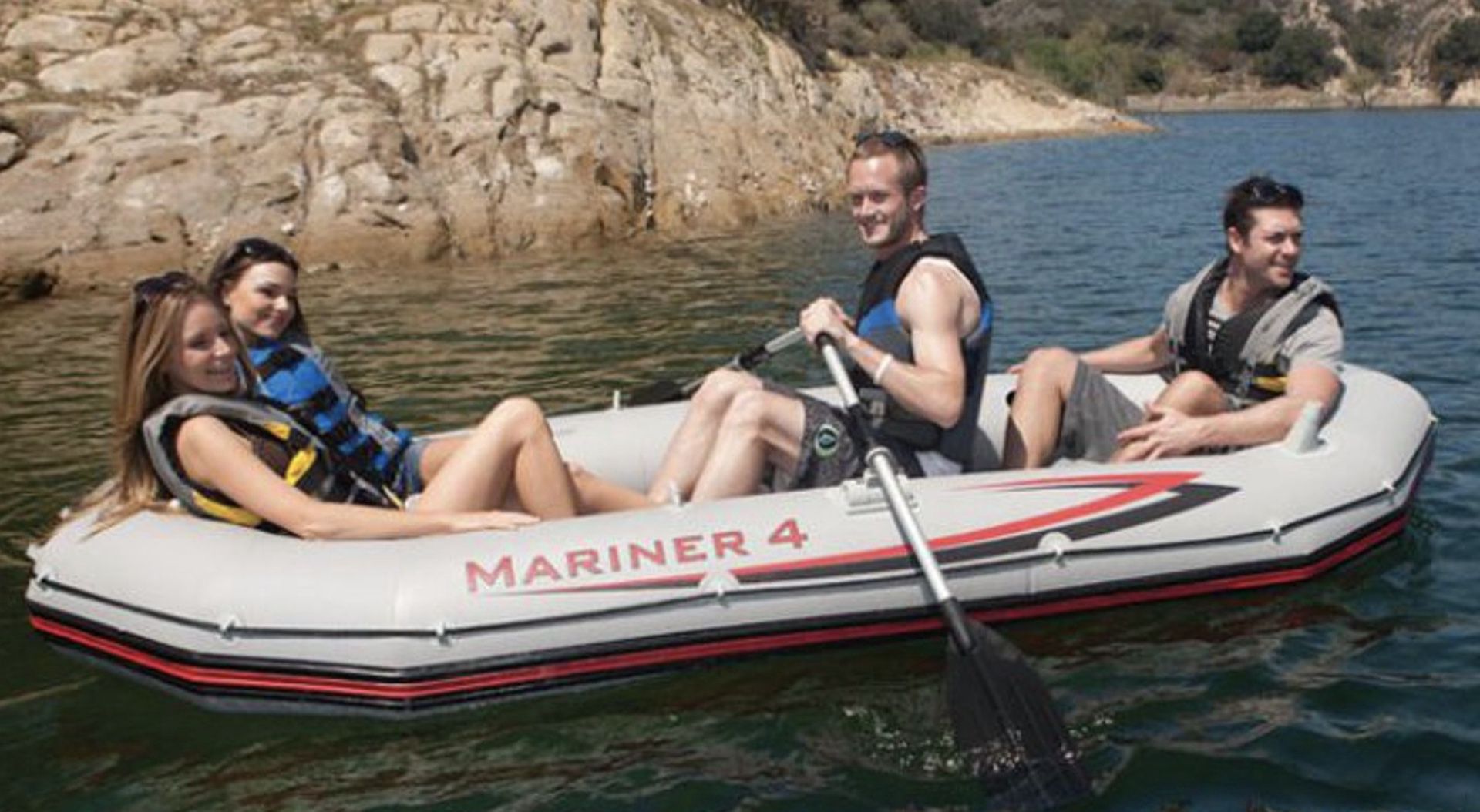 Photo Intex Mariner 4 Inflatable Boat NEW