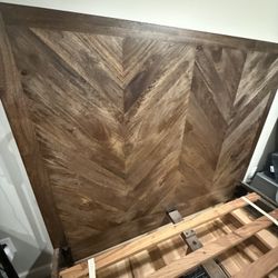 Like new Modern Farmhouse Double Bed Frame And Mattresss