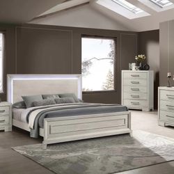 E.king Size Led Light With Orthopedic Matres.cilchon^^^