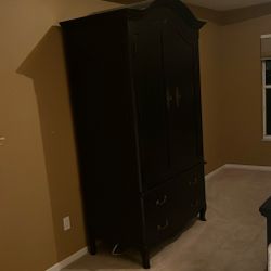 Thomasville Black Armoire 