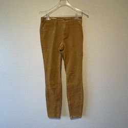 Pilcro And The Letterpress High Rise Skinny Corduroy Women’s MustardPantsSize 27