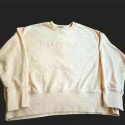 Reebok Cozy Pink Sweatshirt Sz Med