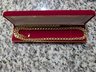 10K Yellow Gold Box Byzantine chain