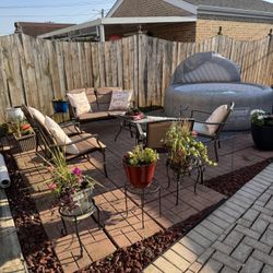 3 Pc Patio Stanley Steel Brand New 