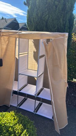 Covered storage rack