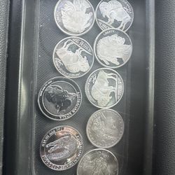 10 Ounce Silver Bars, 1 Ounce Silver Round, Morgan Dollars Random Years Peace Dollar Key Dates