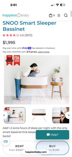 Snoo smart sleeper baby bassinet