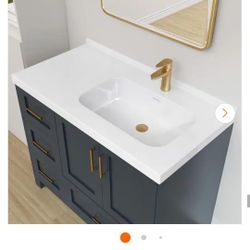 42" X 22" Vanity Top With Offset Sink