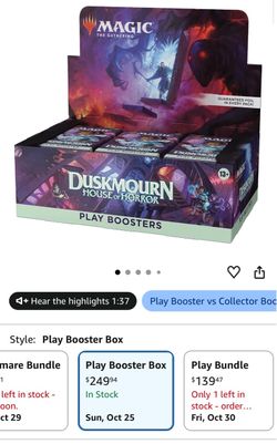 Duskmourn play booster