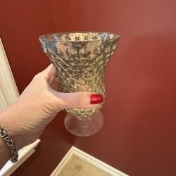 Glass Candle Holder $1