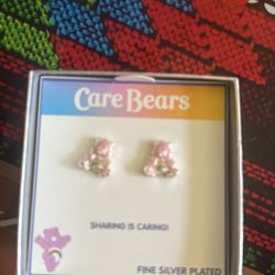 Care Bear Earings Silver Platting