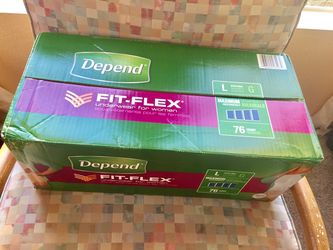 Depends fit flex ladies underwear - size L