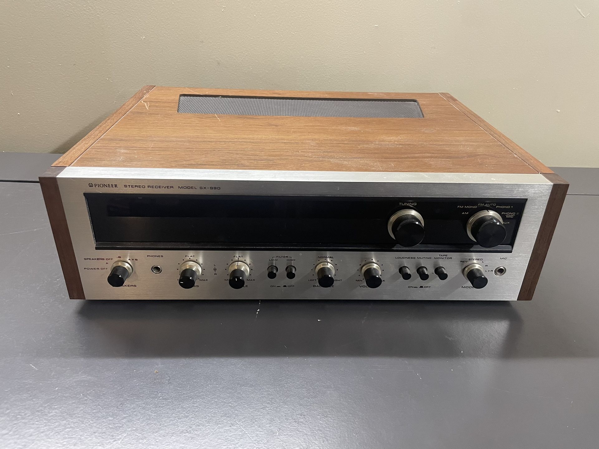 Vintage 1970 Pioneer Stereo Receiver Model SX-990