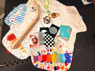 Lovevery Play Gym & Activity Mat with Wooden Frame + Accessories