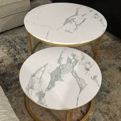 Nesting Coffee Table — Set of 2 Modern Accent Coffee Tables