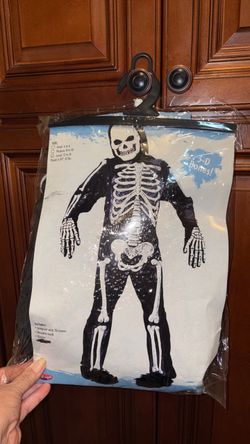 Totally Skeleton, bones child boys Halloween costume L 12–14 new