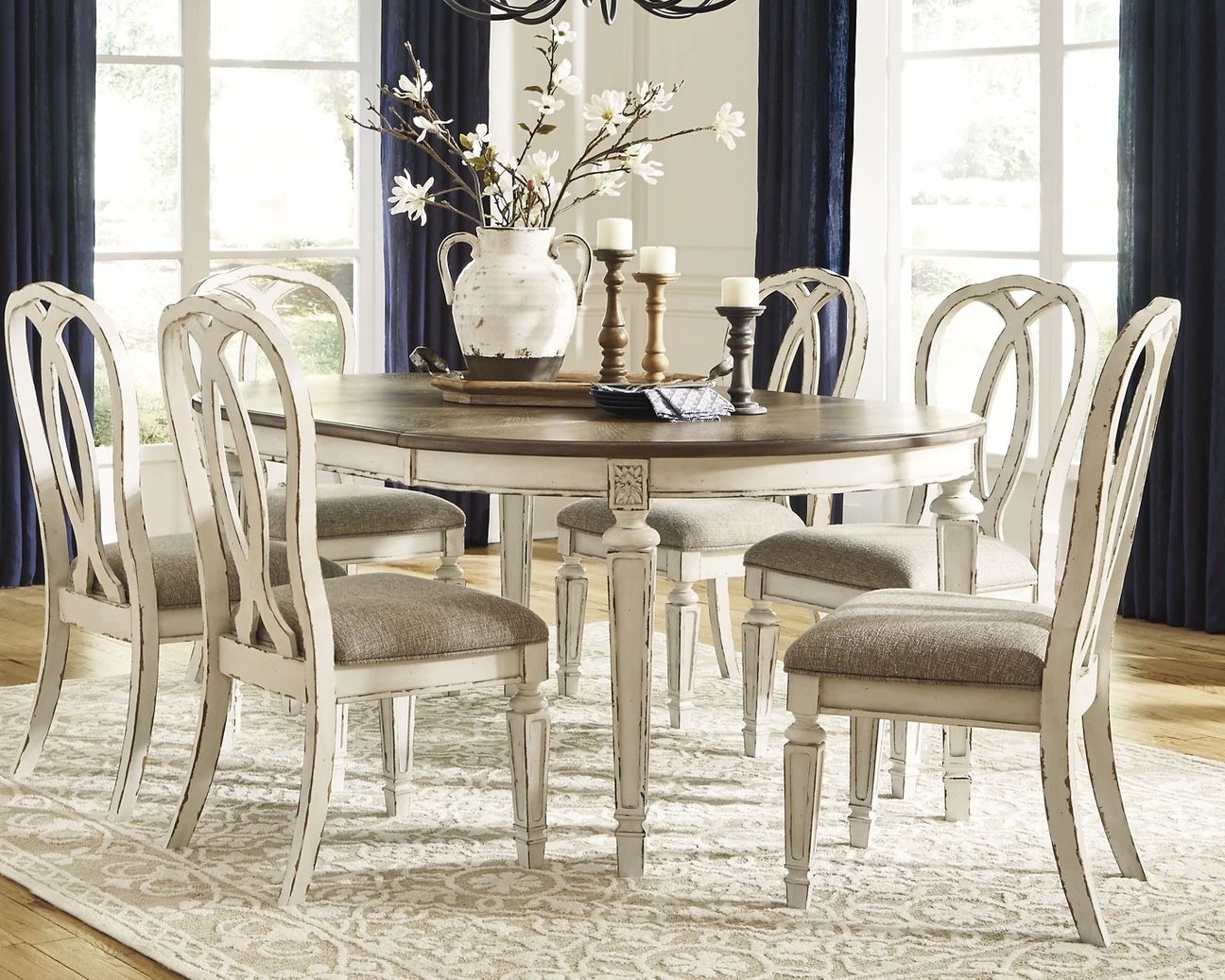 😍 New Oval Dining Table & 6 Round Back Chairs 🪑
