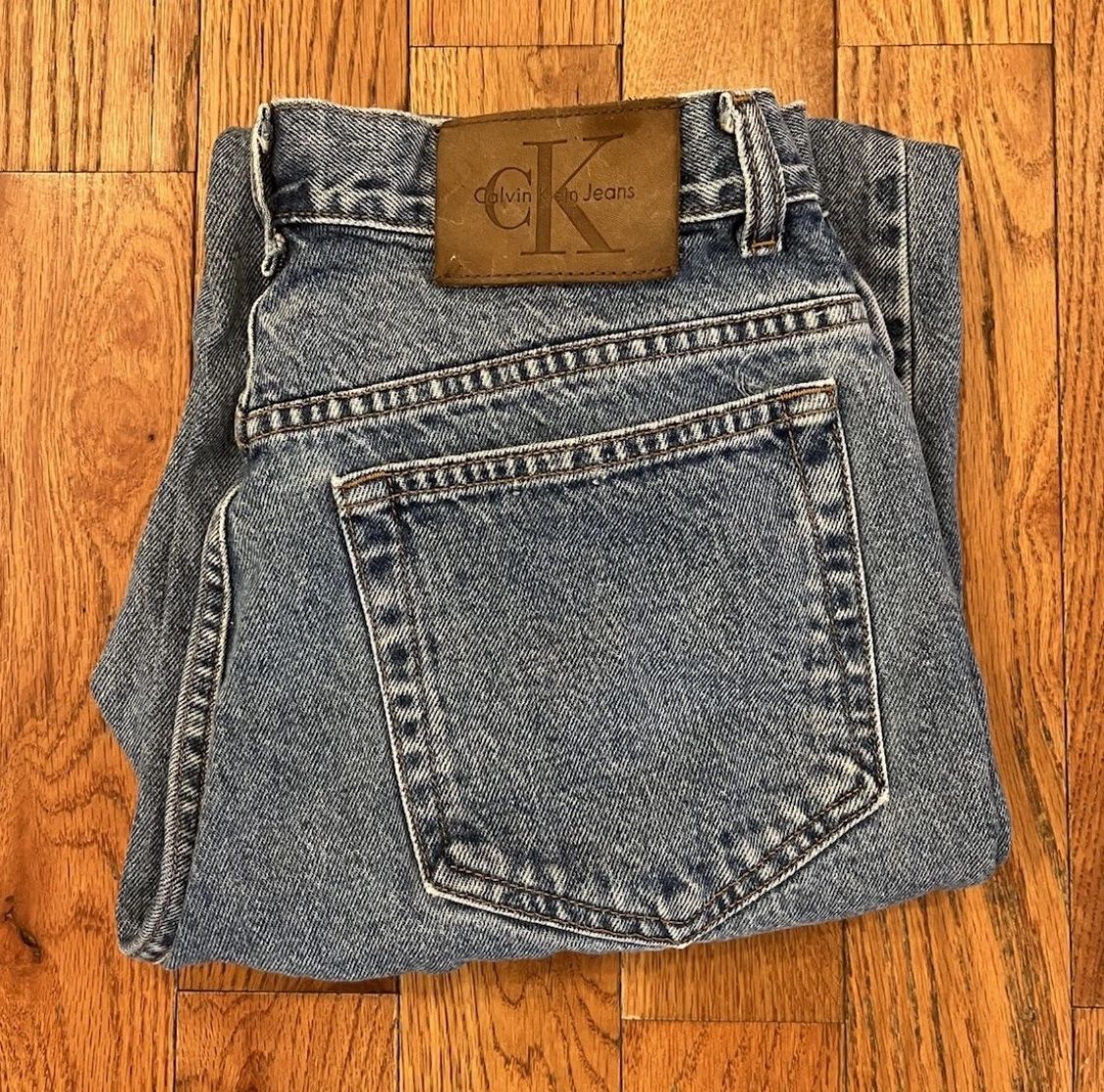 Calvin Klein Jeans Denim Pants Mens 14 Blue Straight Vintage Y2K USA Made