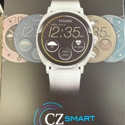 Citizen CZ Smart Touchscreen White Silicone Smart Watch 41MM MX1000-28X NEW