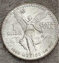 1985 SILVER LIBERTAD MINT UNCIRCULATED FROM A ROLL