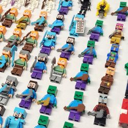 Lot Of 72 Lego Minecraft Minifigures 