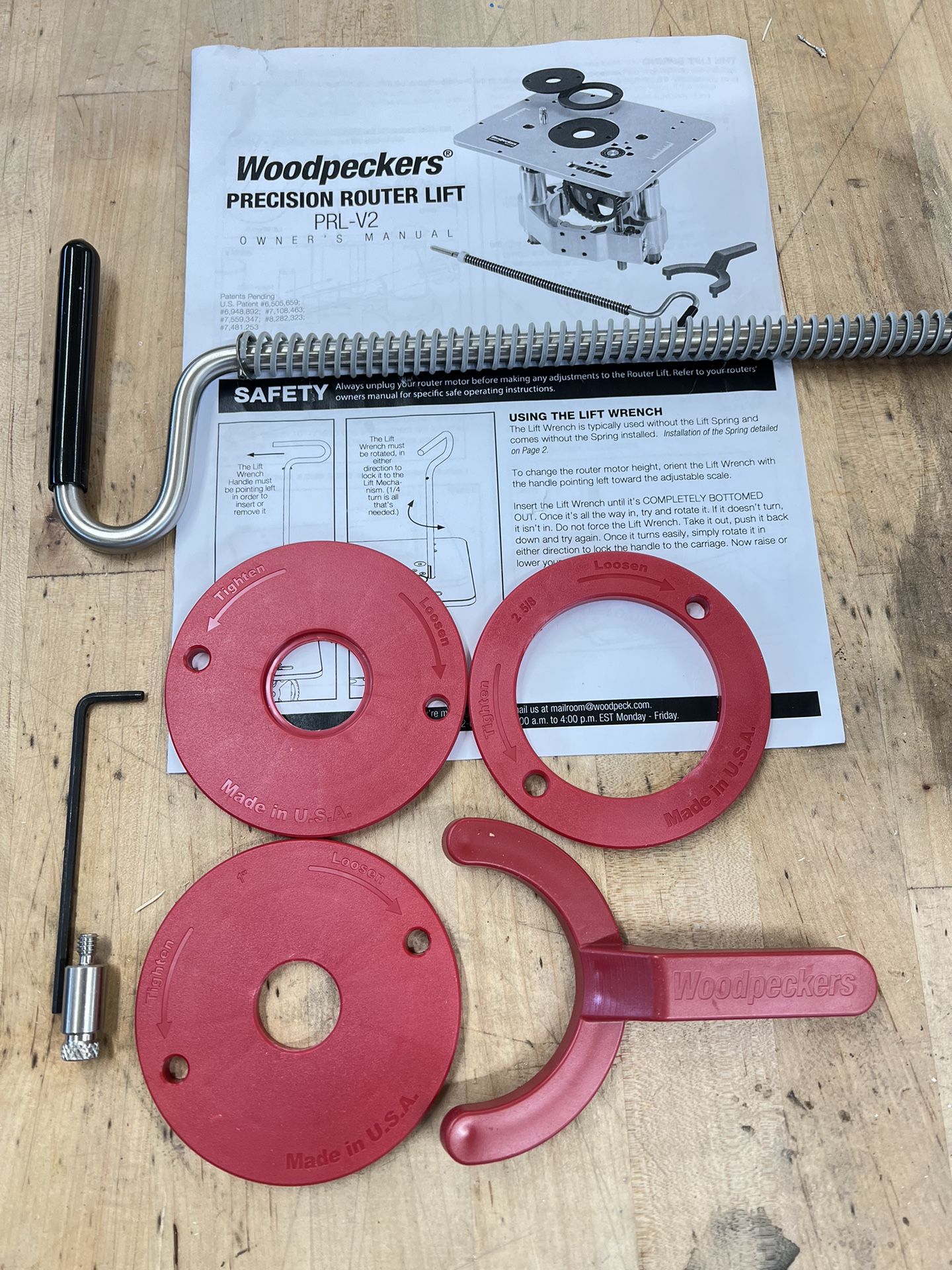 Woodpeckers Precision Router Lift PRL-V2 (Fits 4.20” Routers)