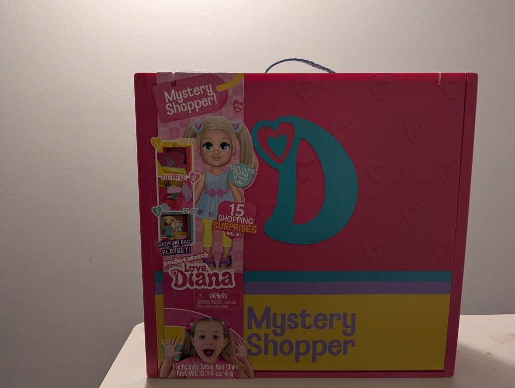 Love Diana Mystery Shopper Playset With 13 inch Doll Plus 12 Surprises