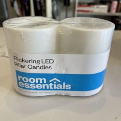 Flickering LED Pillar Candles